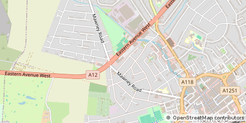Map of Romford