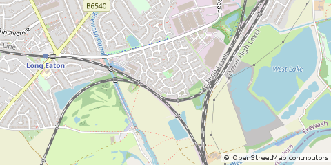 Map of Nottingham, Nottinghamshire