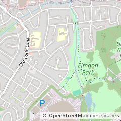 Map of Solihull, West Midlands