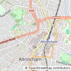 Map of Altrincham, Cheshire