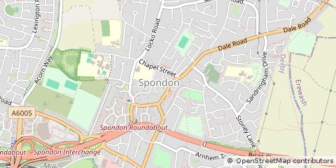 Map of Derby, Derbyshire