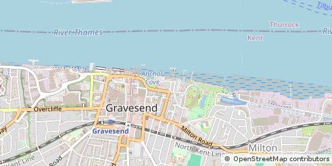 Map of Gravesend, Gravesham