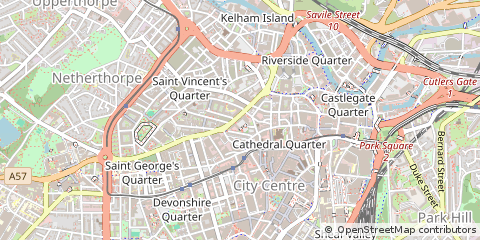 Map of Sheffield