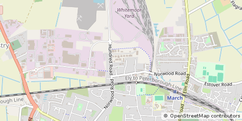 Map of March, Cambridgeshire