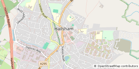 Map of Hailsham, East Sussex