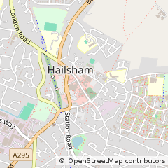 Map of Hailsham, East Sussex