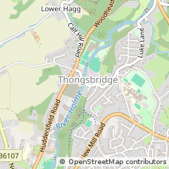 Map of Holmfirth, West Yorkshire