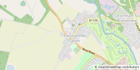 Map of Bury ST. Edmunds, Suffolk