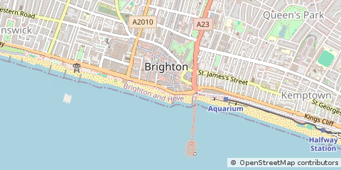 Map of Brighton, East Sussex