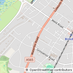 Map of Southport, Merseyside