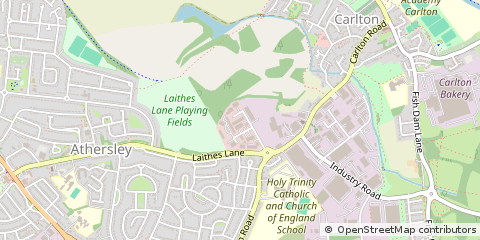 Map of Barnsley
