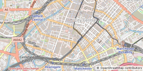Map of Manchester