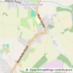 Map of Swadlincote, Derbyshire