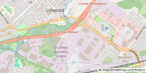 Map of Linwood Indust Estate, Linwood