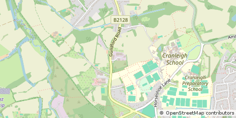 Map of Cranleigh, Surrey