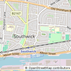 Map of Southwick, West Sussex