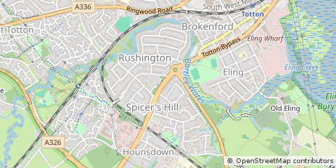 Map of Totton, Hampshire