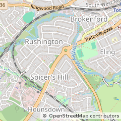 Map of Totton, Hampshire
