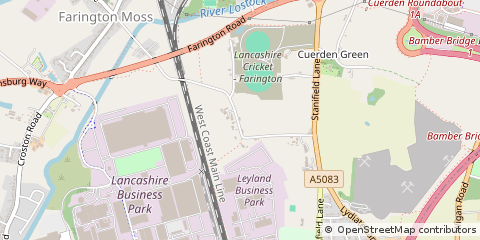 Map of Leyland , Preston