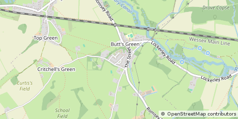 Map of Romsey, Hants