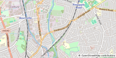 Map of Birmingham, W Midlands