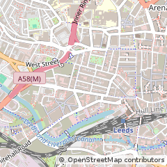Map of Leeds, West Yorkshire