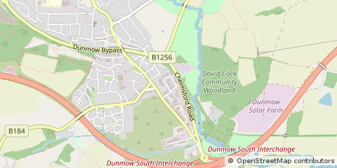 Map of Dunmow, Essex