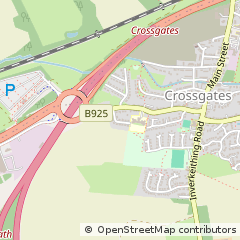 Map of Crossgates NR Dunfermline, Fife