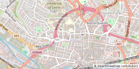 Map of Leeds, Yorks