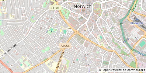 Map of Norwich, Norfolk