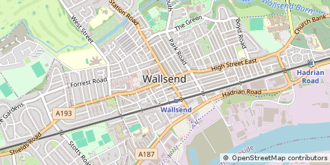 Map of Wallsend