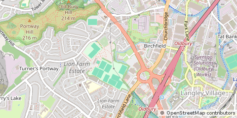 Map of Oldbury, West Midlands