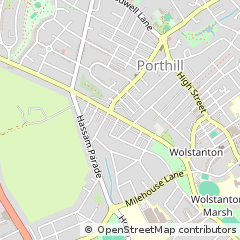 Map of Newcastle Under Lyme, Staffordshire
