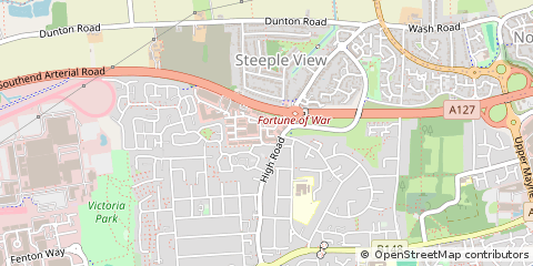 Map of Basildon, Essex