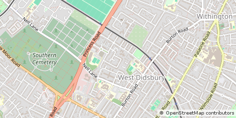 Map of Manchester, Greater Manchester
