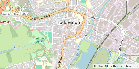 Map of Hoddesdon