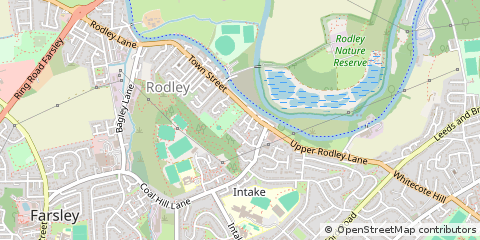 Map of Leeds, West Yorkshire