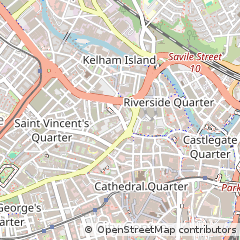 Map of Sheffield, South Yorkshire