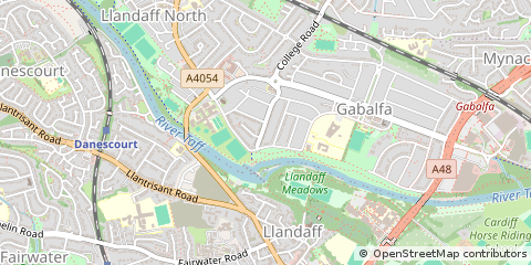 Map of Cardiff