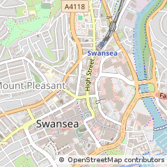 Map of Swansea