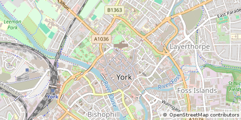 Map of York, North Yorkshire