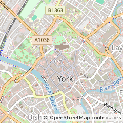 Map of York, North Yorkshire