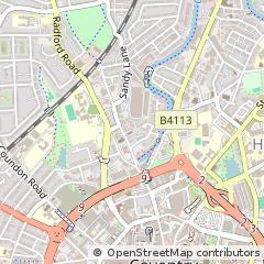 Map of Coventry, West Midlands