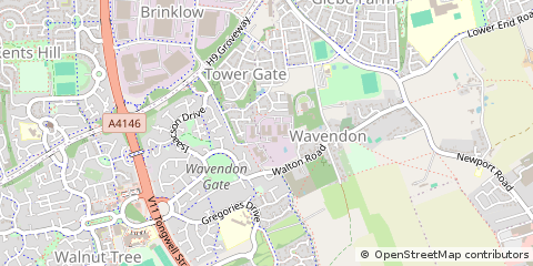 Map of Milton Keynes
