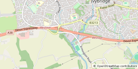 Map of Ivybridge, Devon