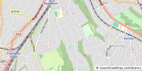 Map of Purley, Surrey