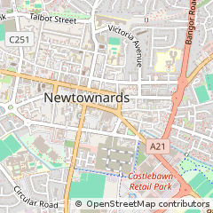Map of Newtownards, County Down