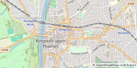 Map of Kingston Upon Thames
