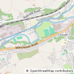 Map of Huddersfield, West Yorkshire
