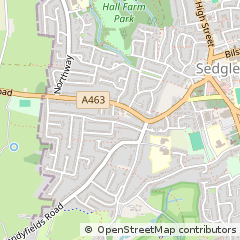 Map of Dudley, West Midlands